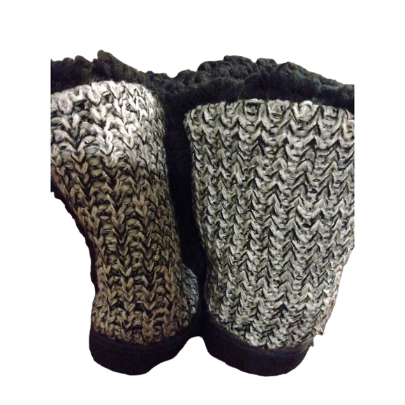 Women's Muk Luks Cheyenne Slipper Shoe Gray & Black Indoor/Outdoor Sz.9-10 - Picture 8 of 10